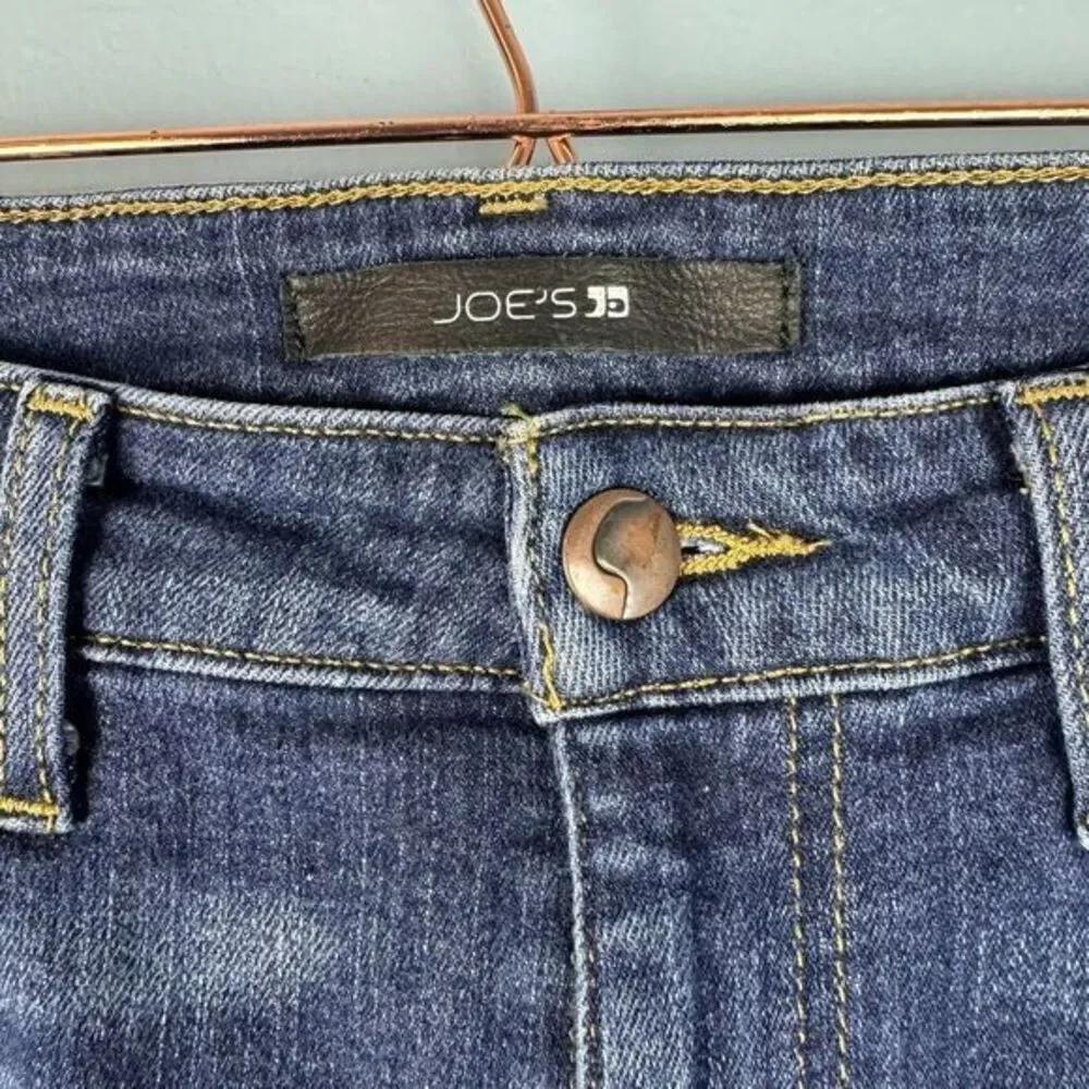 Joe's Womens Aubree Skinny Ankle Jeans Blue Stretch Dark Mid Rise Denim 27‎